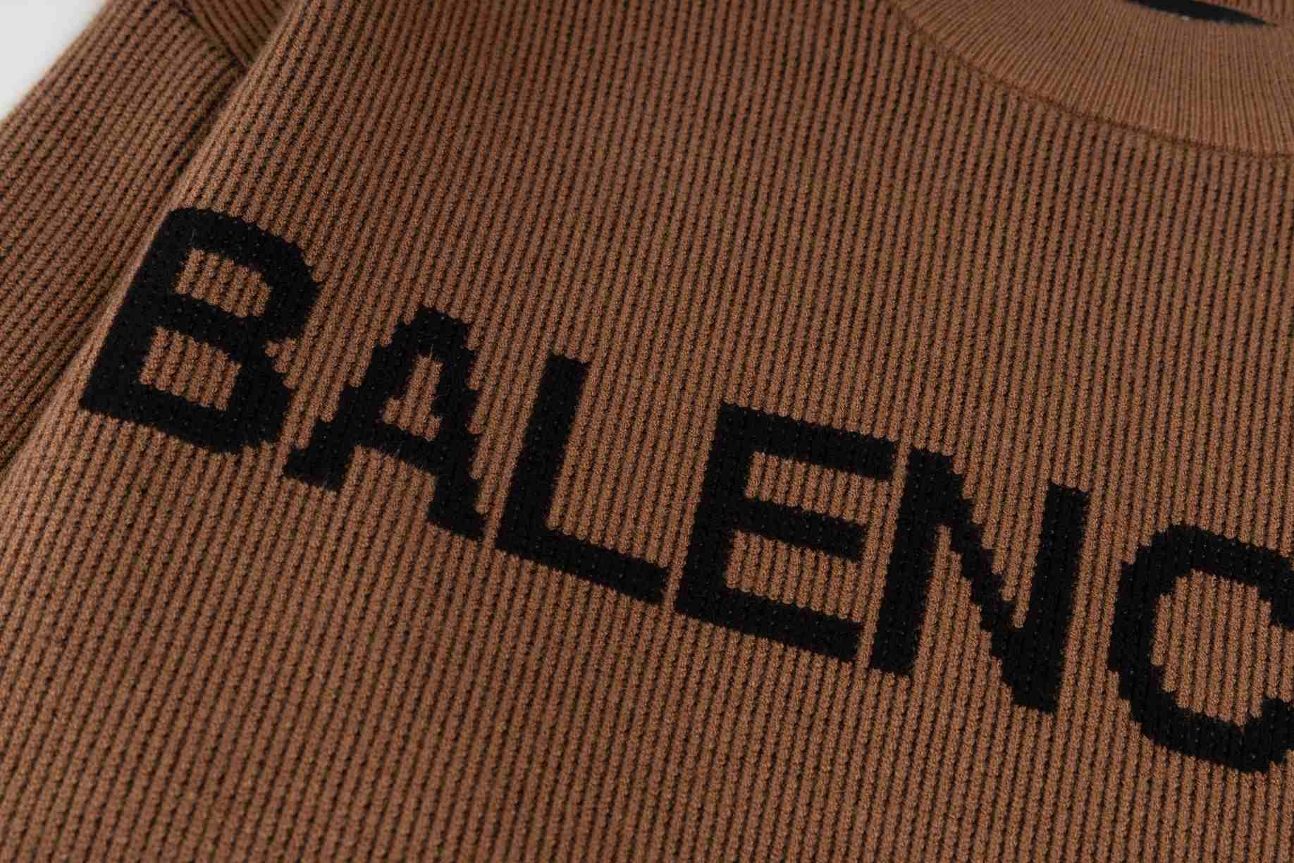 Balenciaga Embroidered Jacquard Sweater