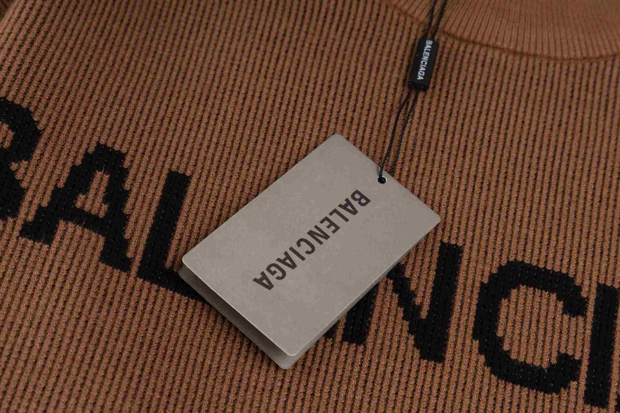 Balenciaga Embroidered Jacquard Sweater