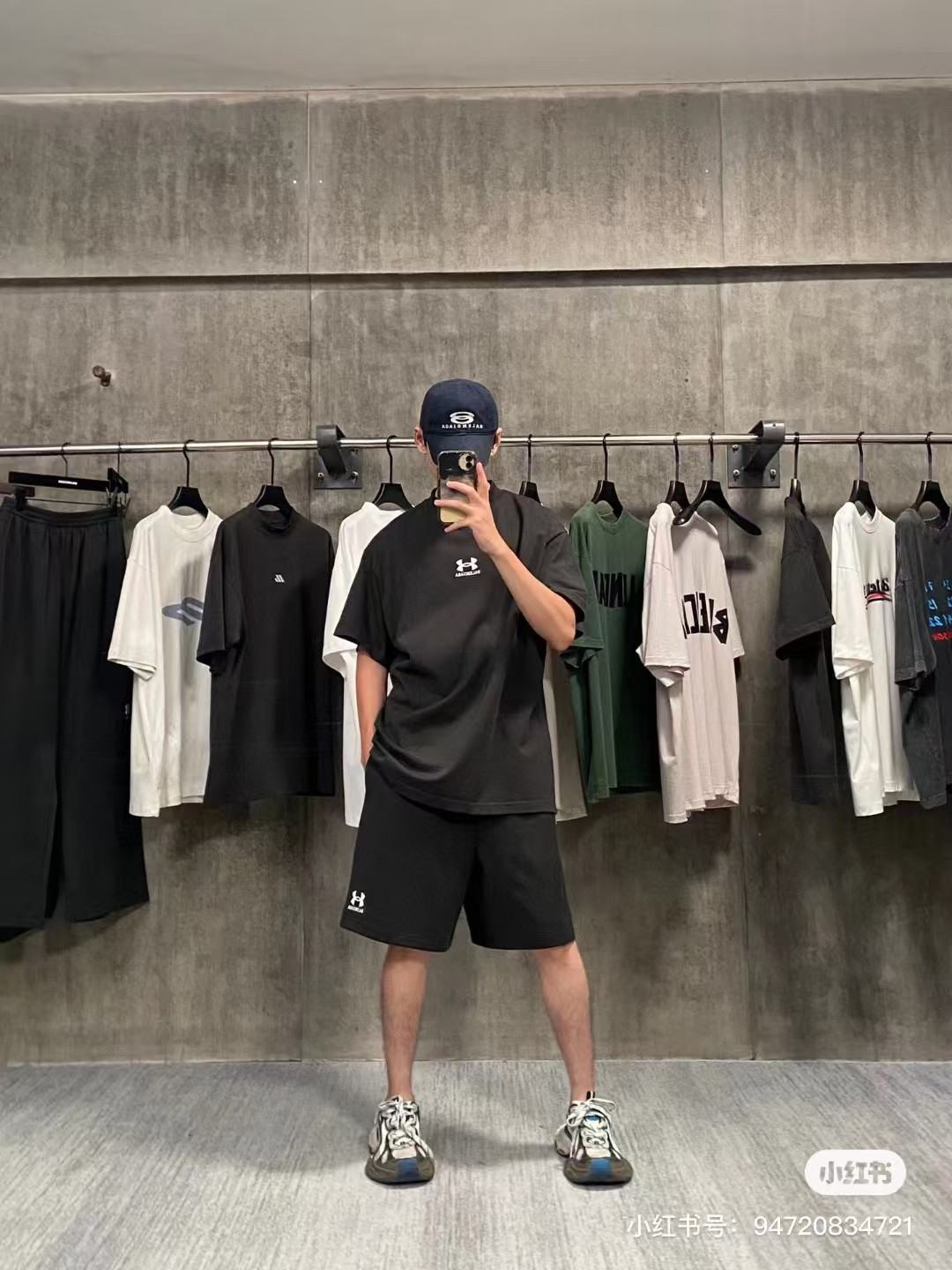 Balenciaga Embroidered Casual Shorts