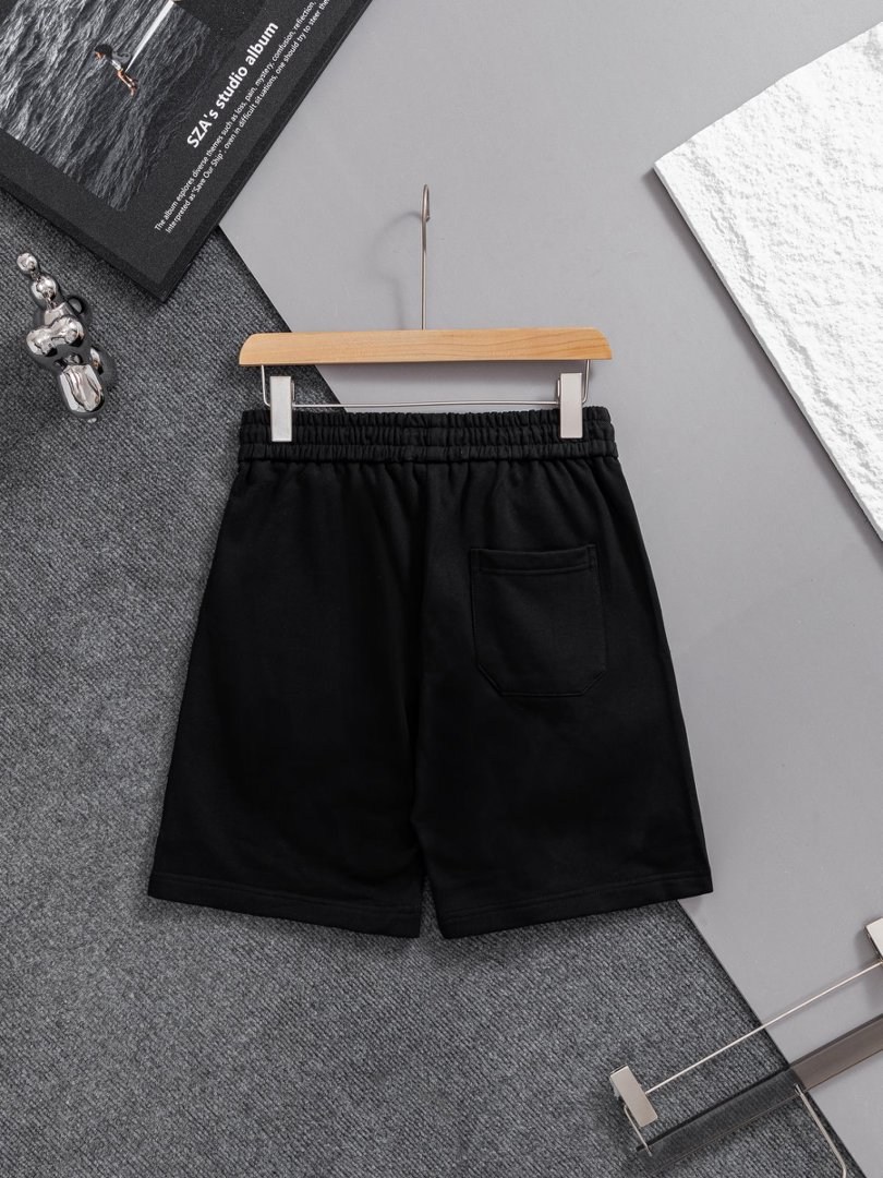 Balenciaga Embroidered Logo Casual Shorts