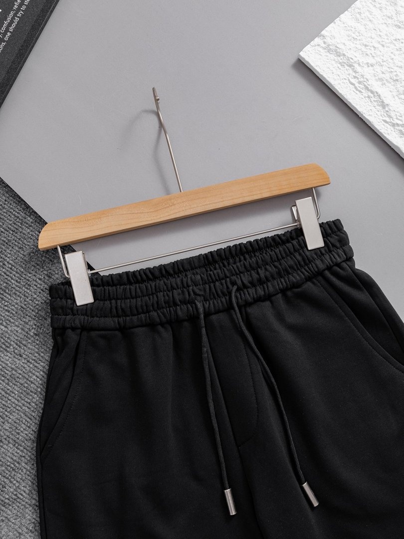 Balenciaga Embroidered Logo Casual Shorts