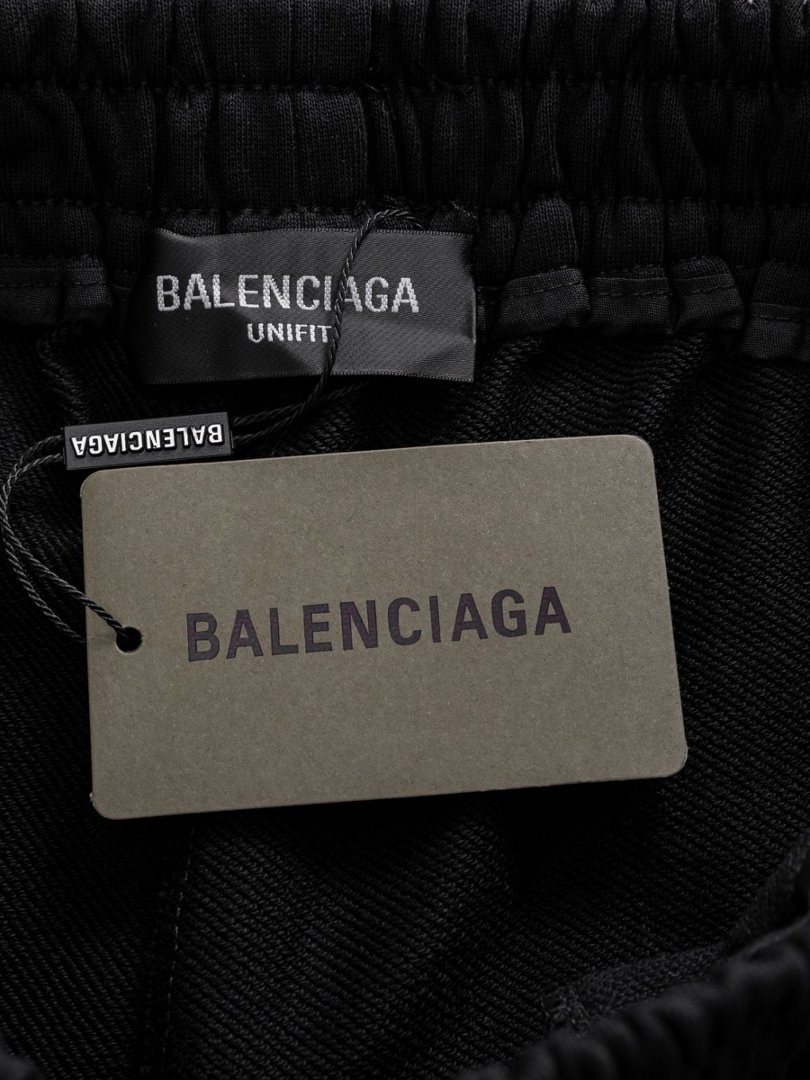 Balenciaga Embroidered Logo Casual Shorts