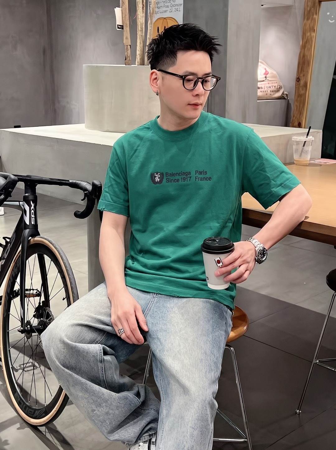 Balenciaga Embroidered T-Shirt