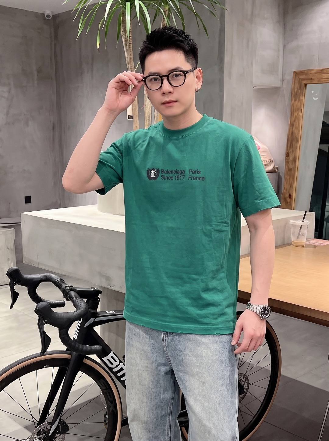 Balenciaga Embroidered T-Shirt