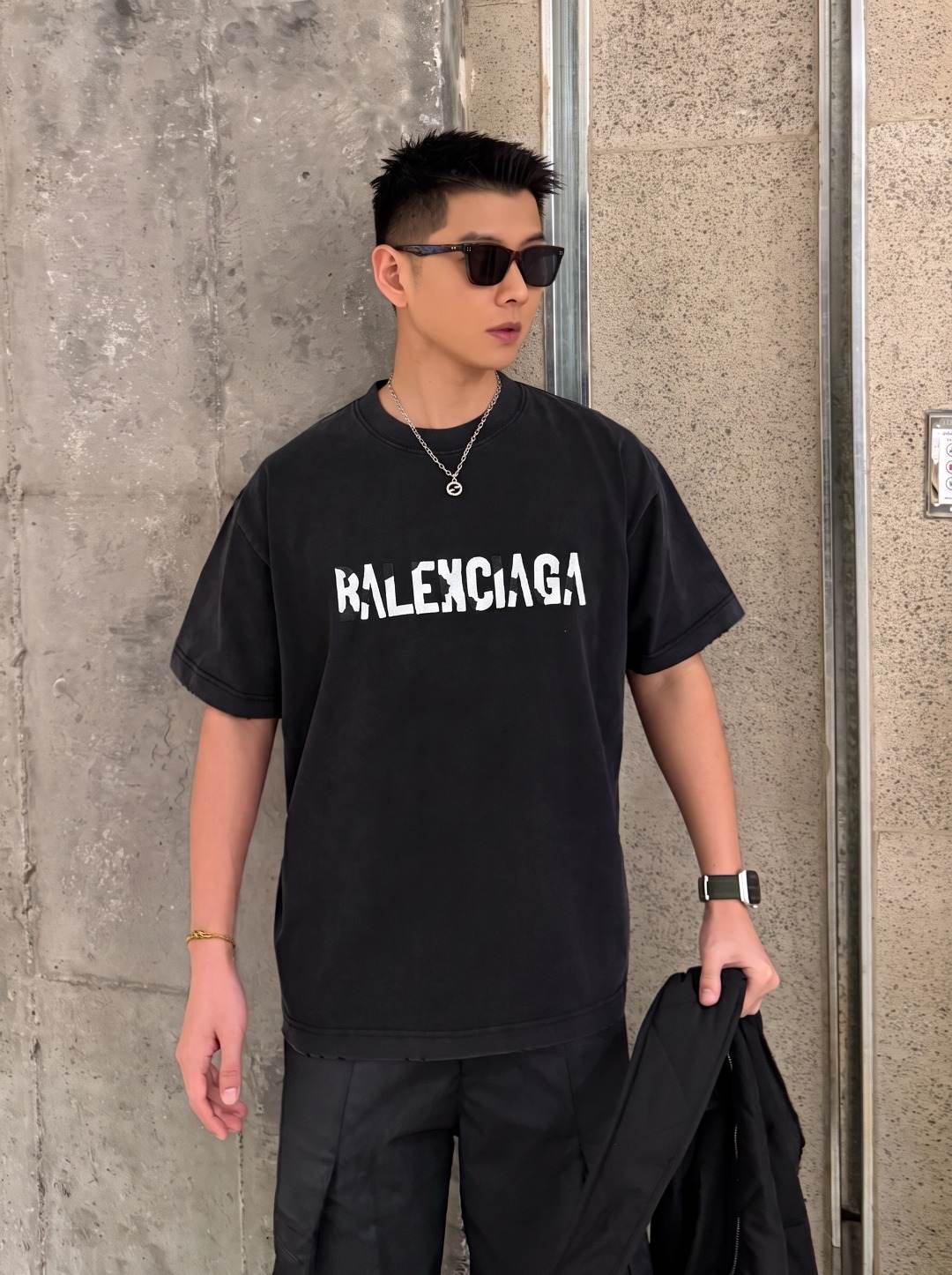 Balenciaga Embroidered T-Shirt