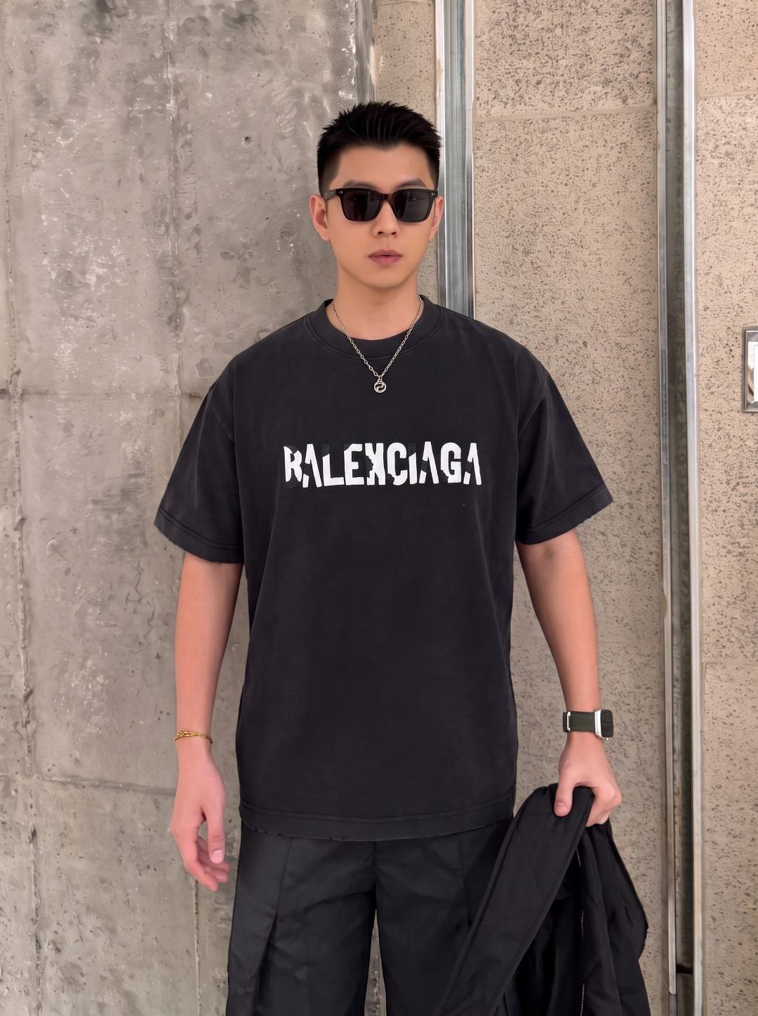 Balenciaga Embroidered T-Shirt
