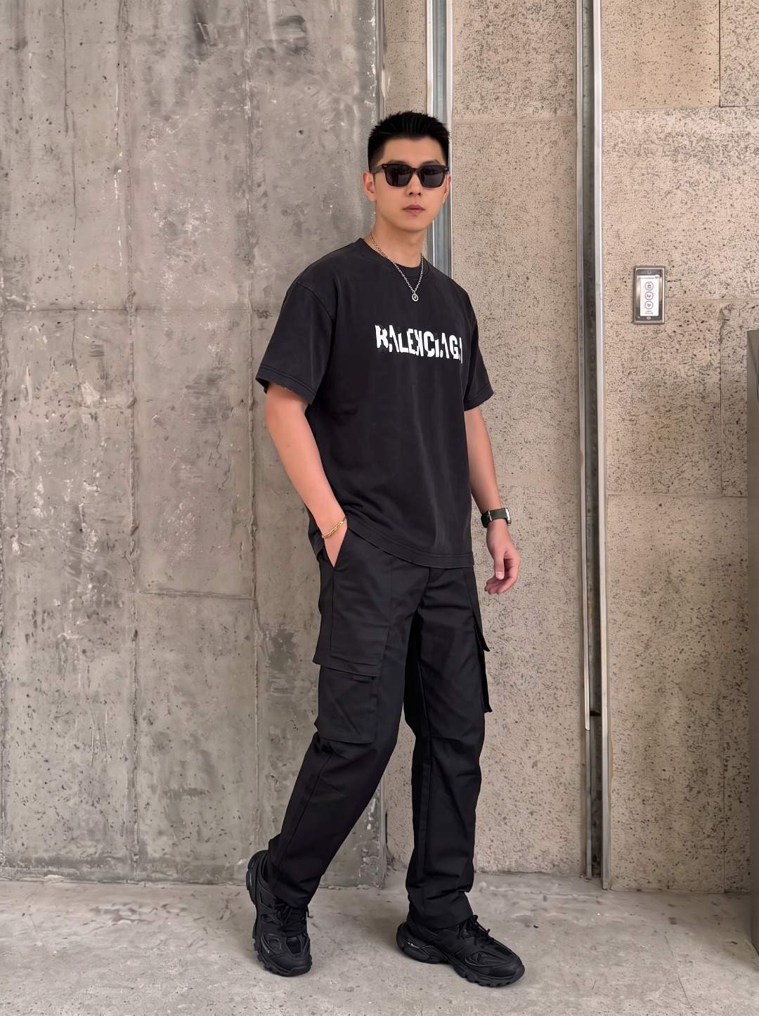 Balenciaga Embroidered T-Shirt