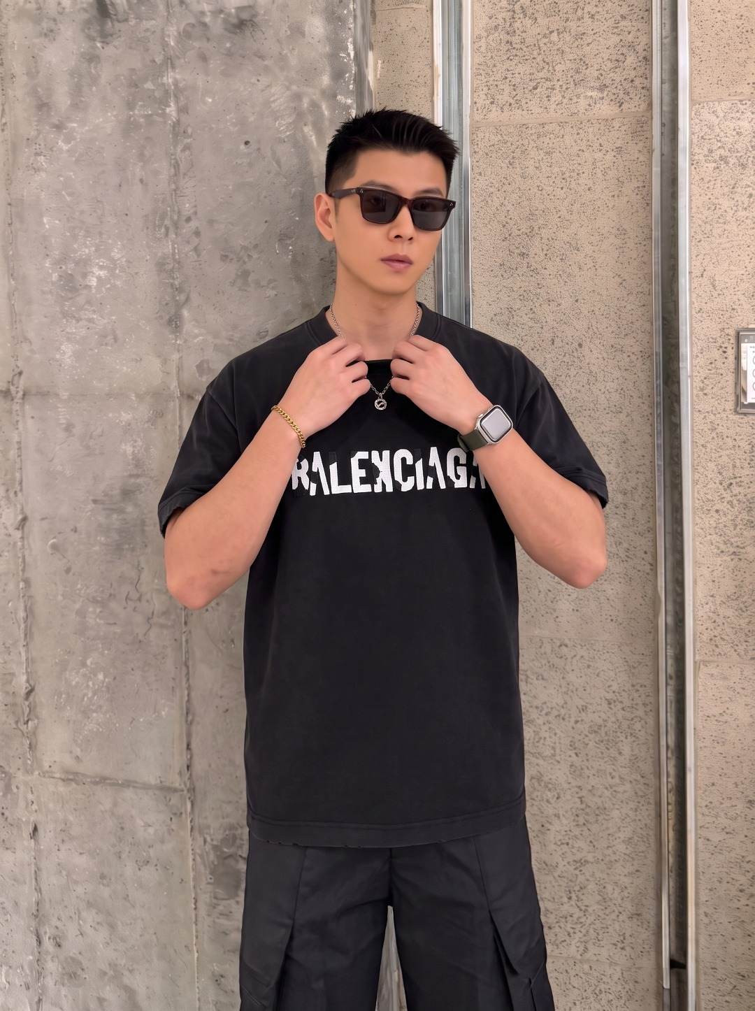 Balenciaga Embroidered T-Shirt