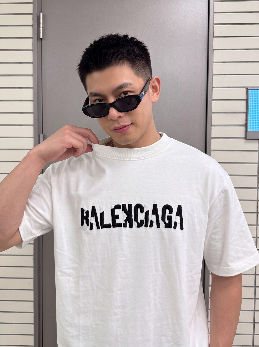 Balenciaga Embroidered T-Shirt