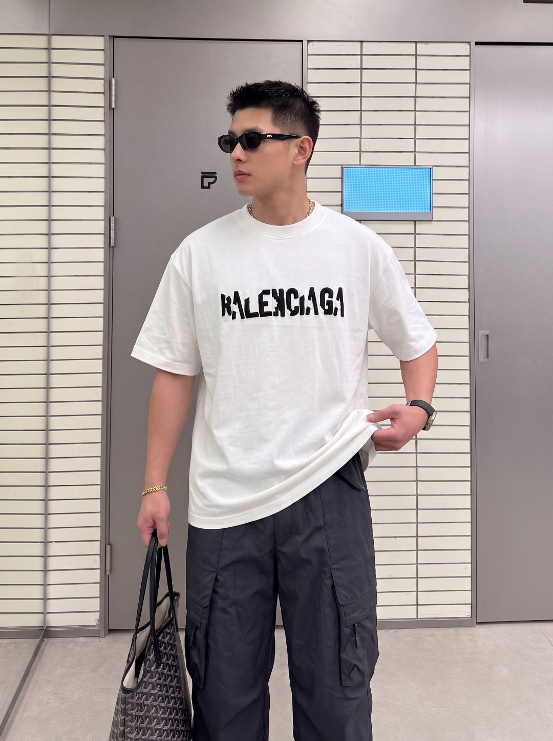 Balenciaga Embroidered T-Shirt
