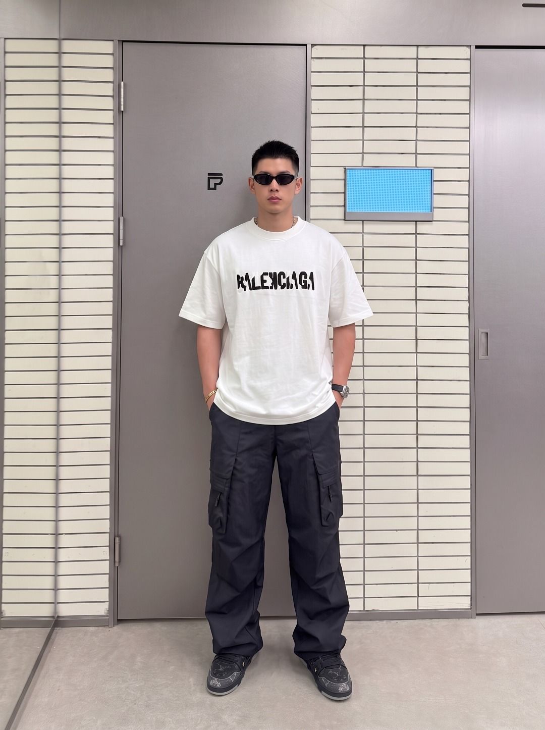 Balenciaga Embroidered T-Shirt
