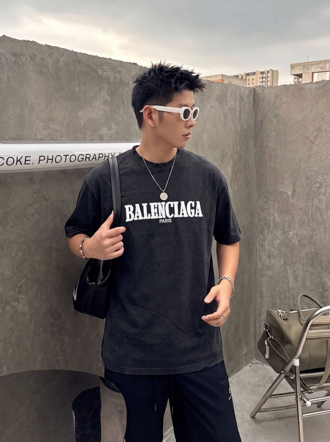 Balenciaga Embroidered T-Shirt