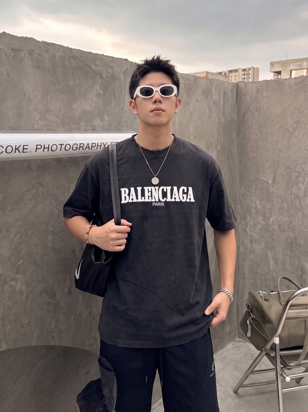 Balenciaga Embroidered T-Shirt
