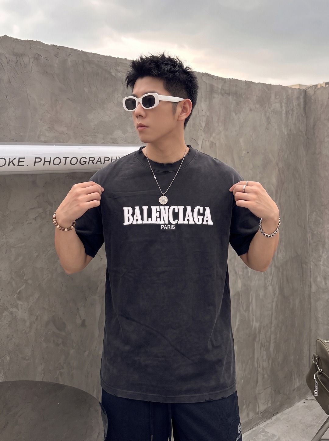 Balenciaga Embroidered T-Shirt