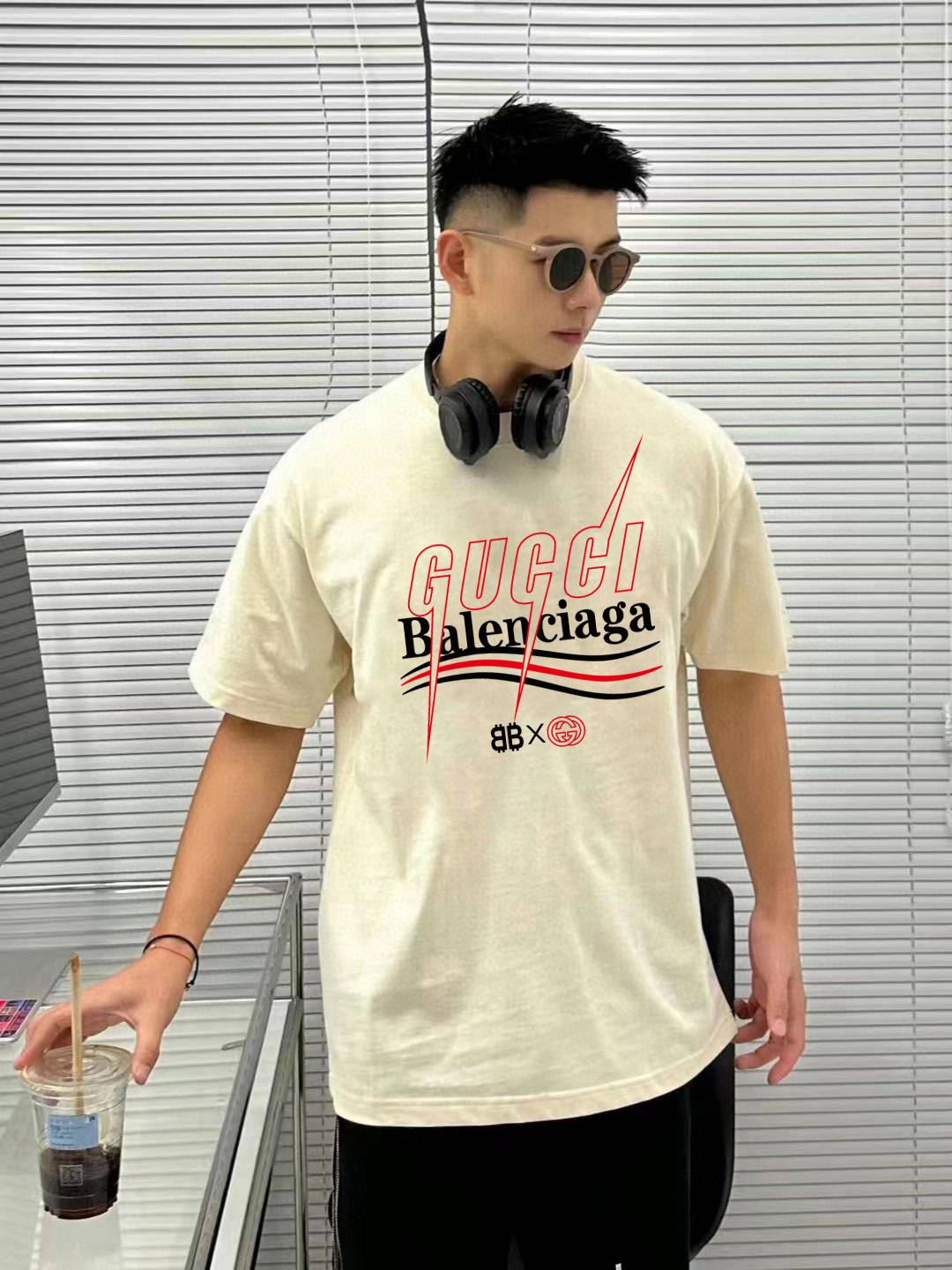 Balenciaga Logo Graphic T-Shirt