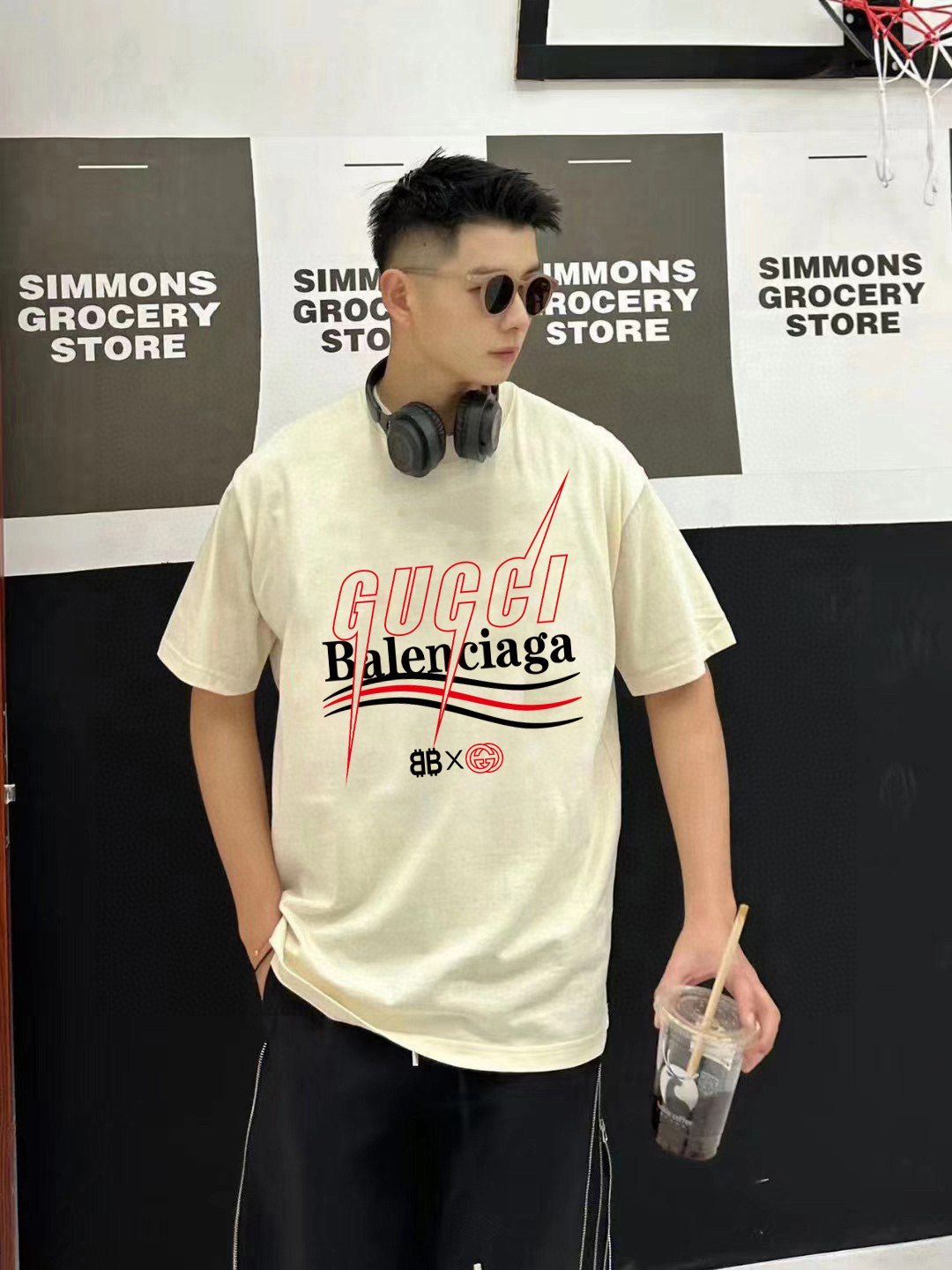Balenciaga Logo Graphic T-Shirt
