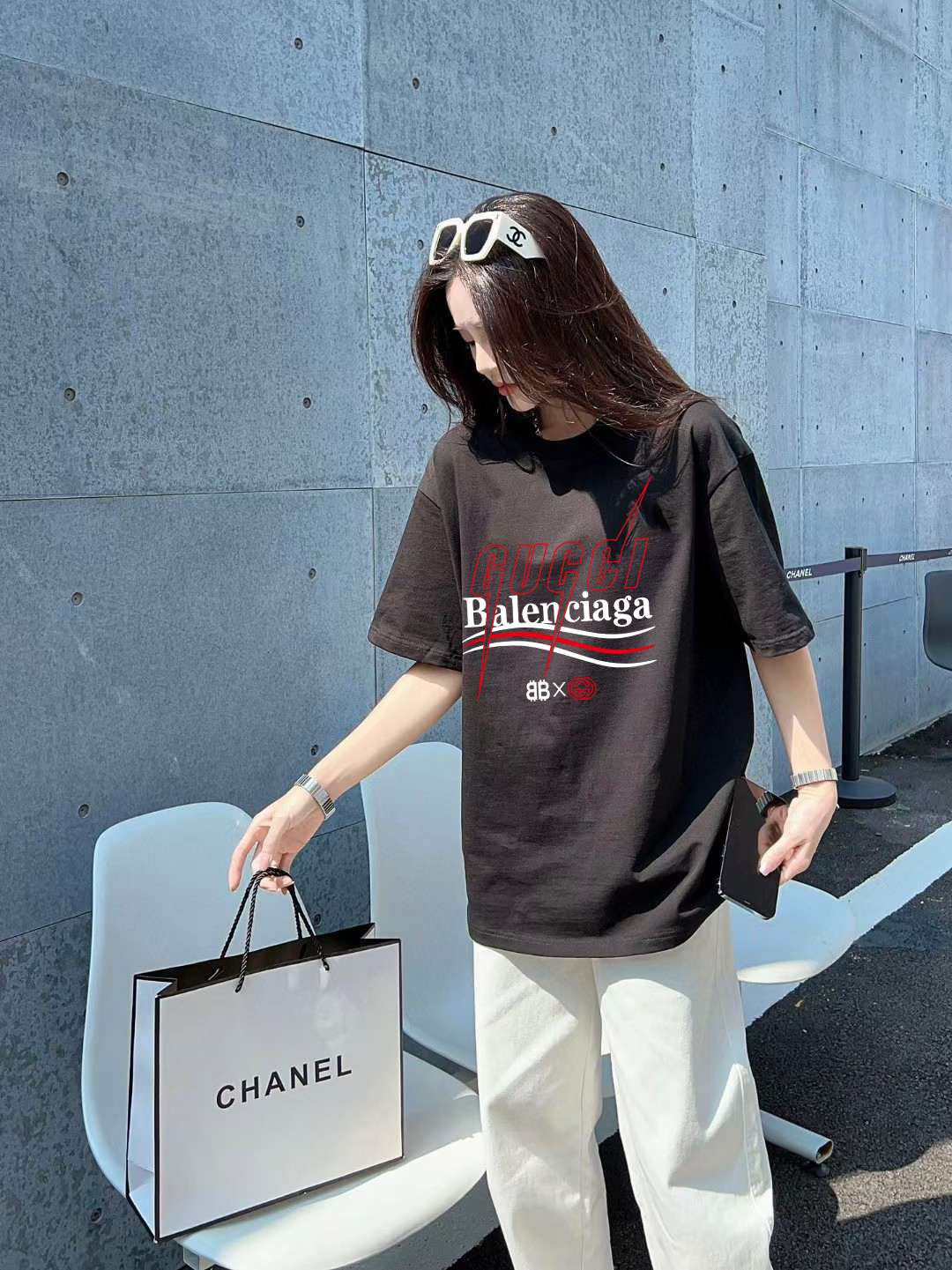 Balenciaga Logo Graphic T-Shirt
