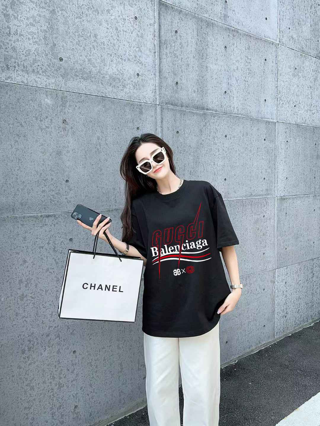 Balenciaga Logo Graphic T-Shirt