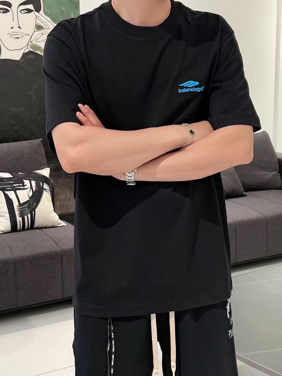 Balenciaga Embroidered T-Shirt