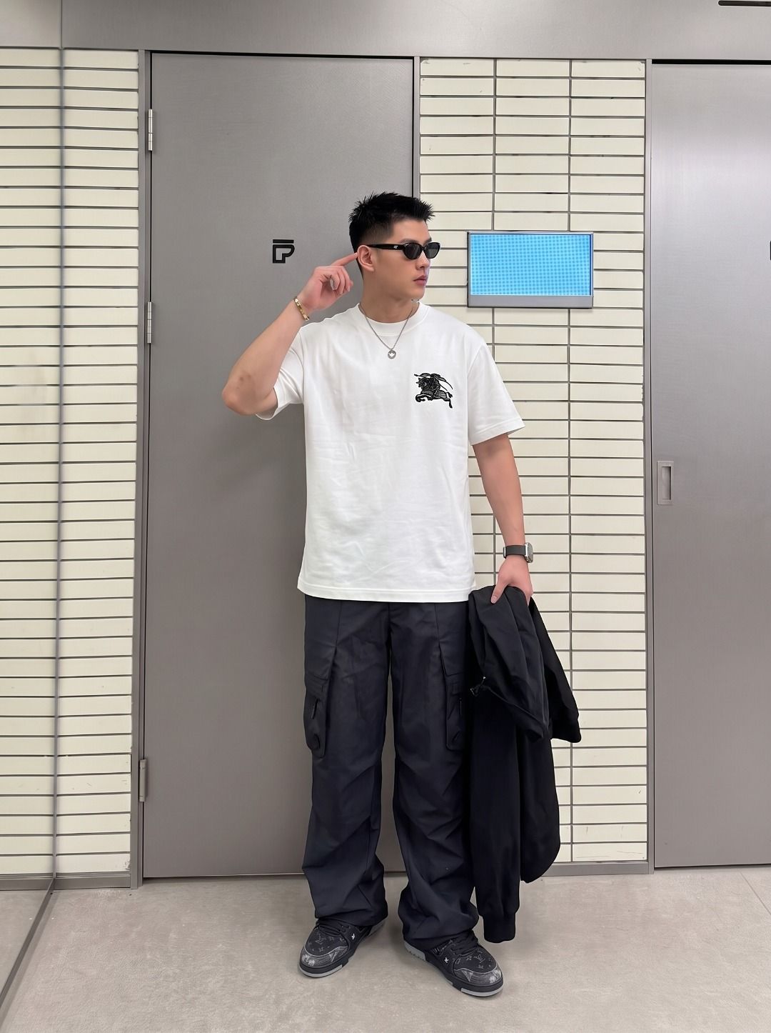 Burberry Embroidered T-Shirt