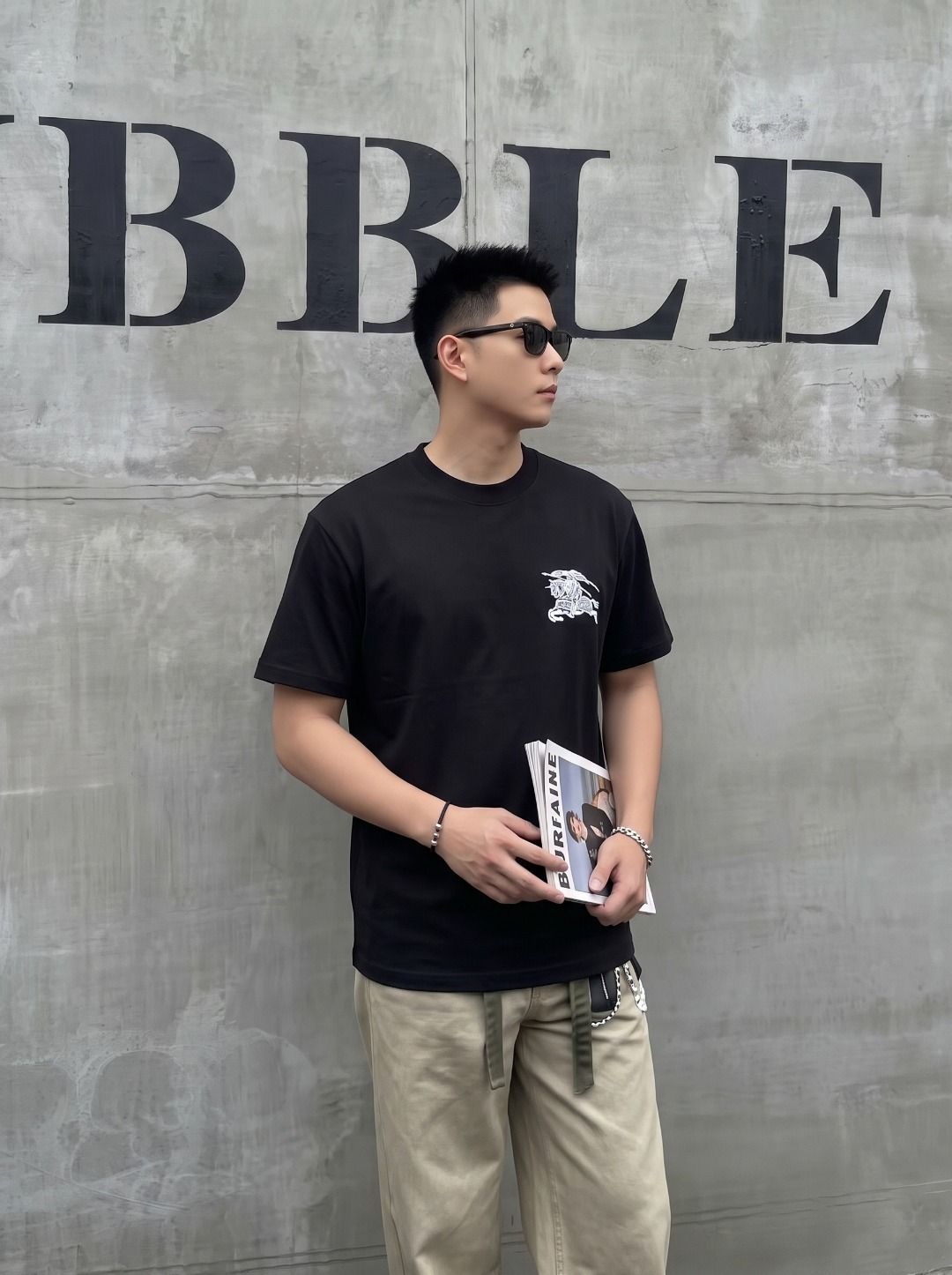 Burberry Embroidered T-Shirt