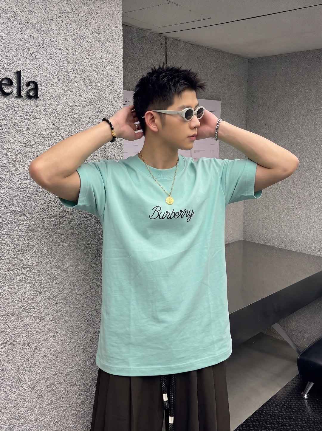 Burberry Embroidered T-Shirt
