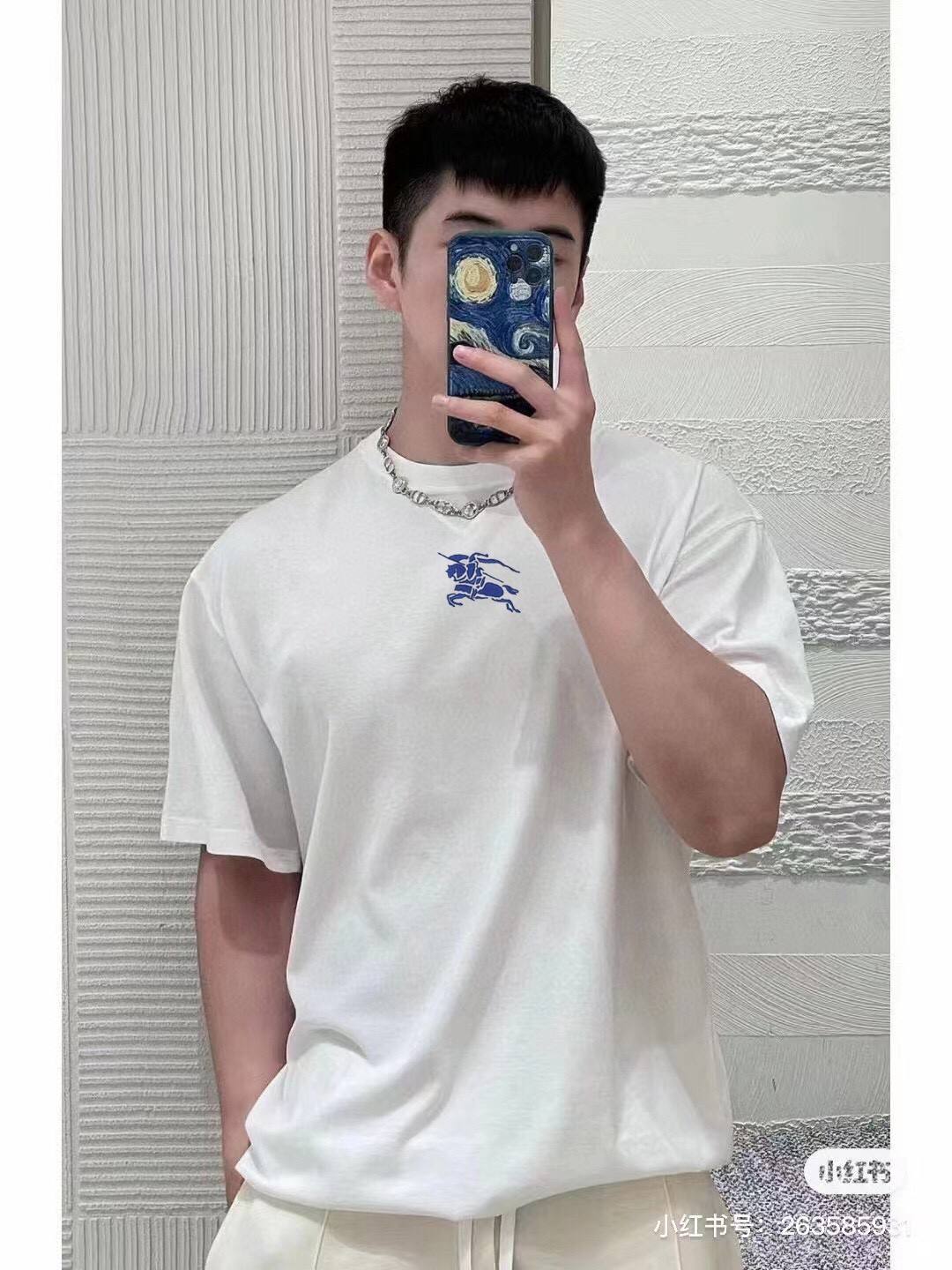 Burberry Embroidered T-Shirt