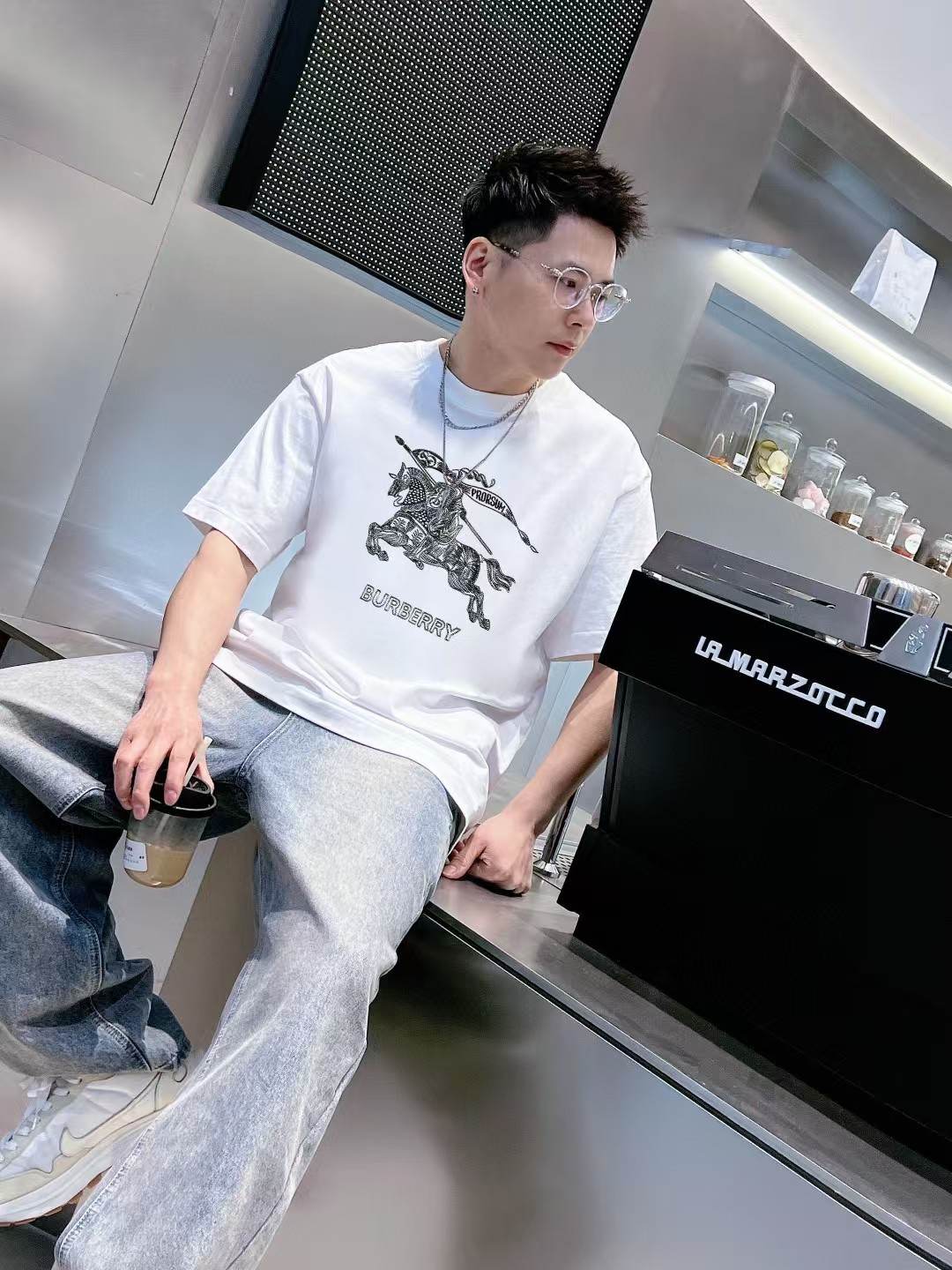 Burberry Embroidered T-Shirt