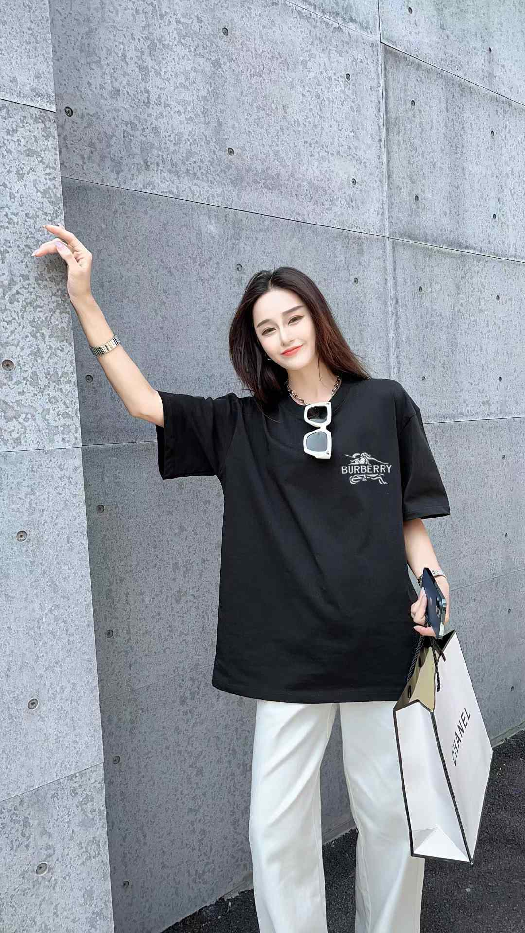 Burberry Embroidered T-Shirt