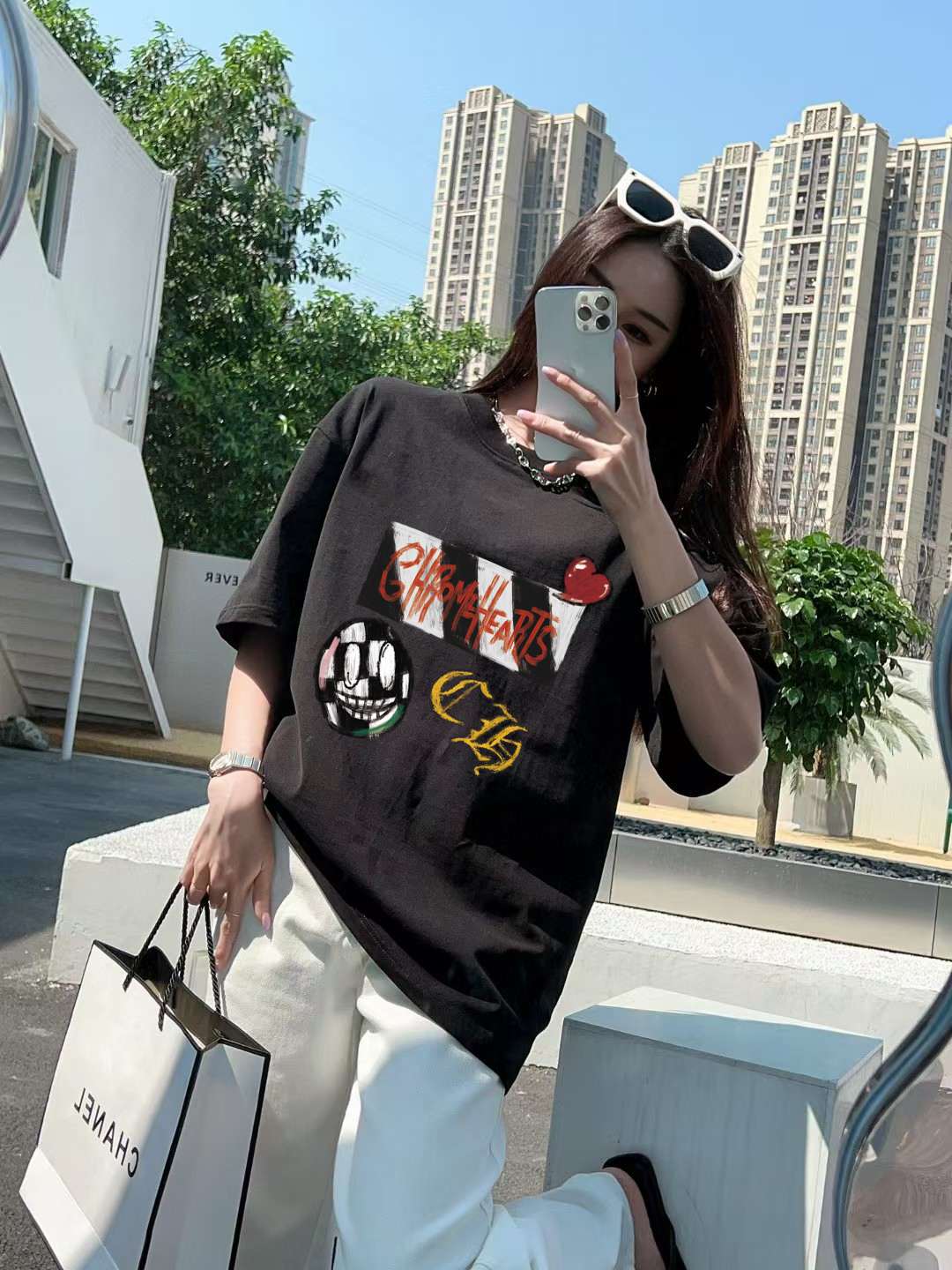 Chrome Hearts Logo Graphic T-Shirt