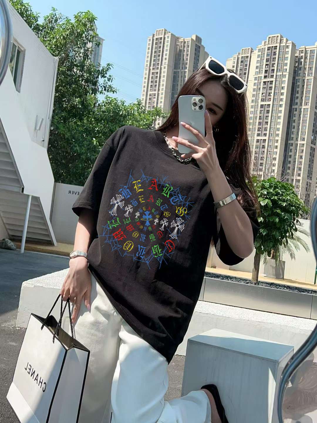 Chrome Hearts Logo Graphic T-Shirt