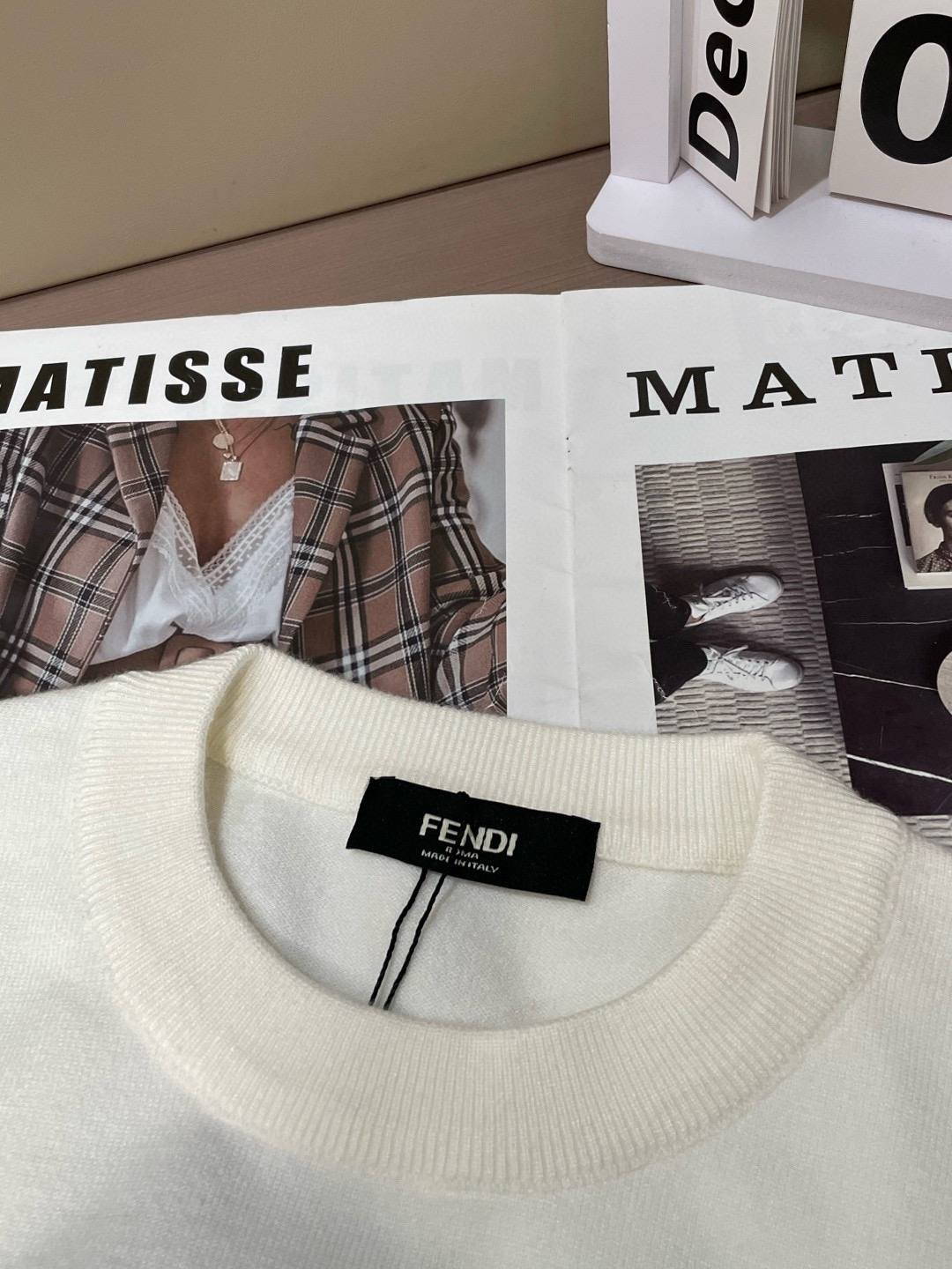 Fendi Logo Knit Sweater