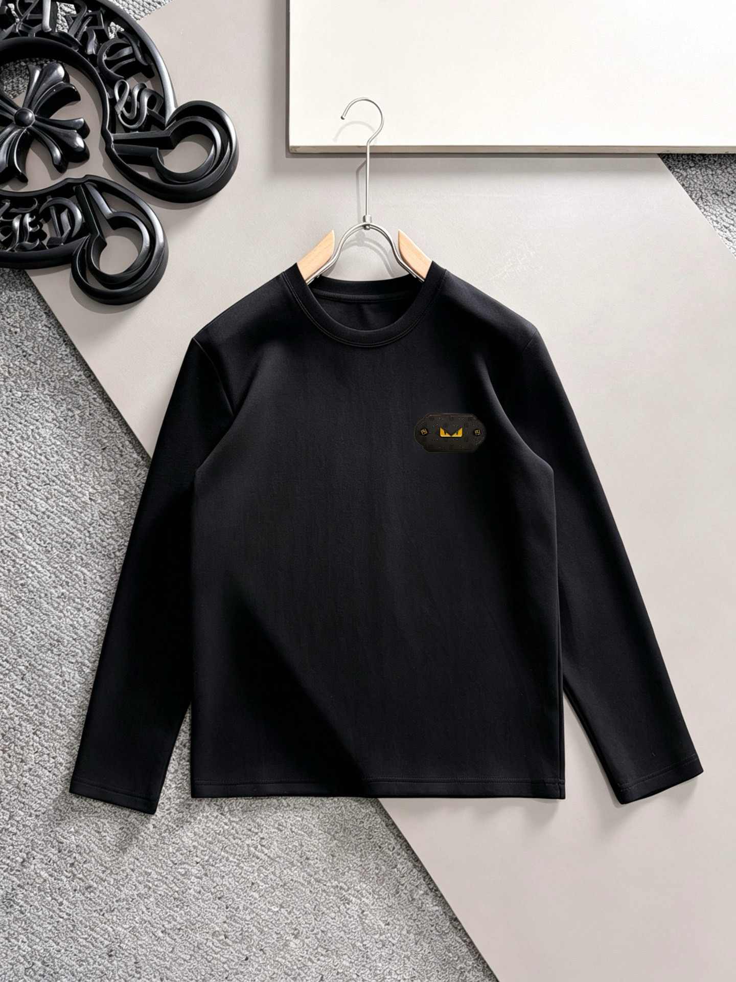 Fendi Logo Long-Sleeve Top