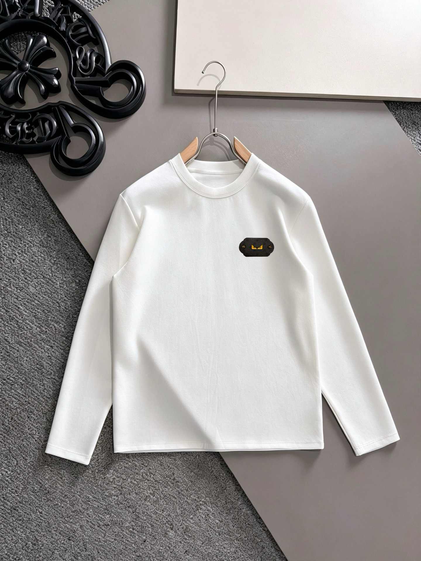 Fendi Logo Long-Sleeve Top