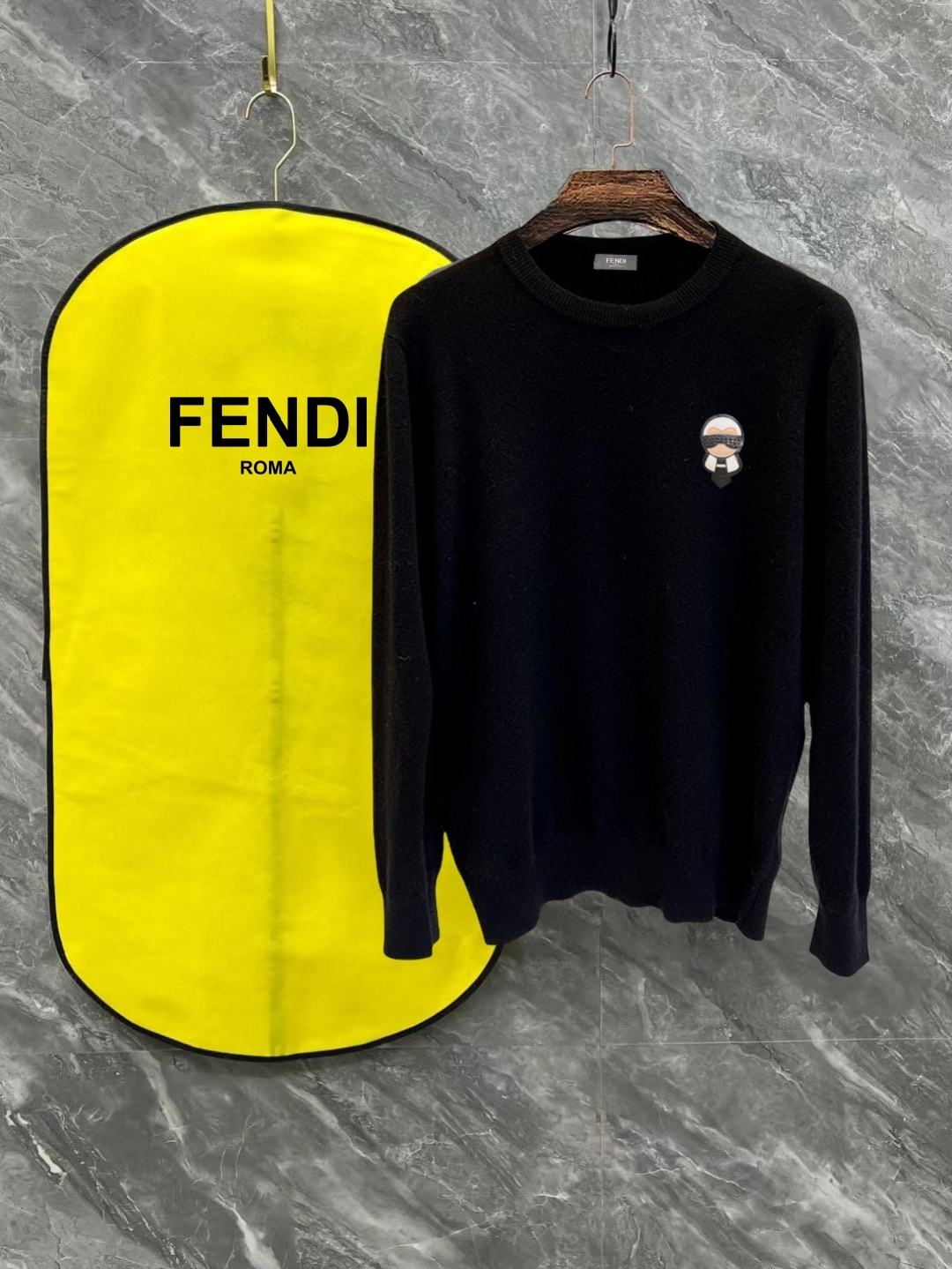 Fendi Logo Wool Sweater