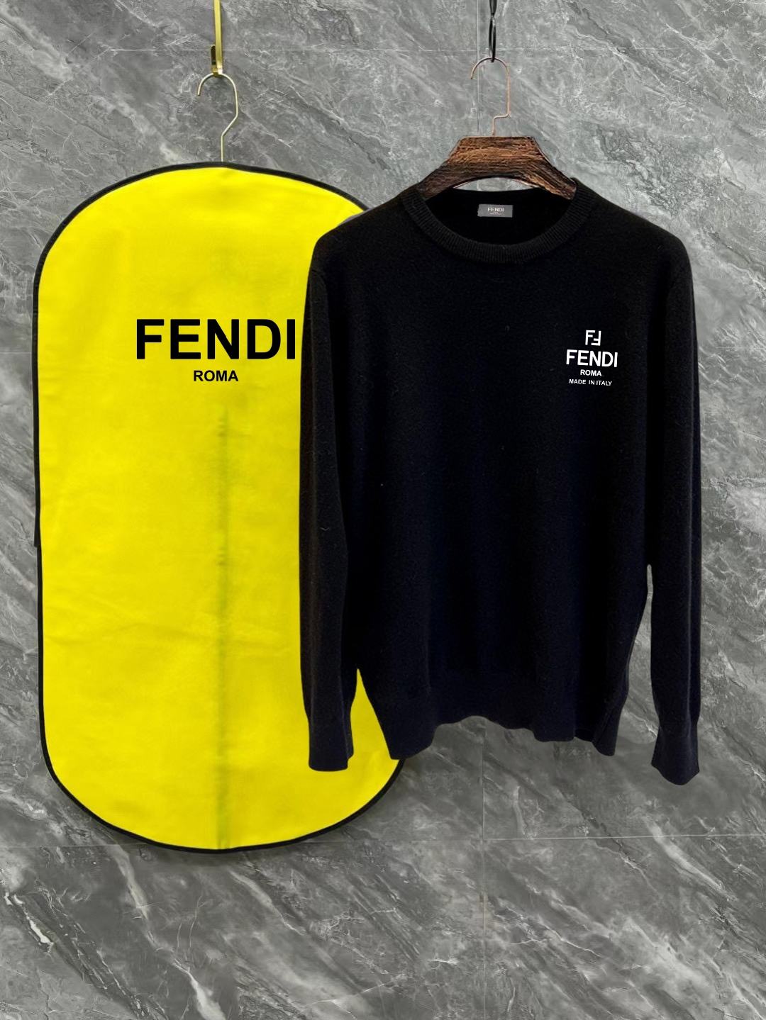 Fendi Logo Wool Sweater