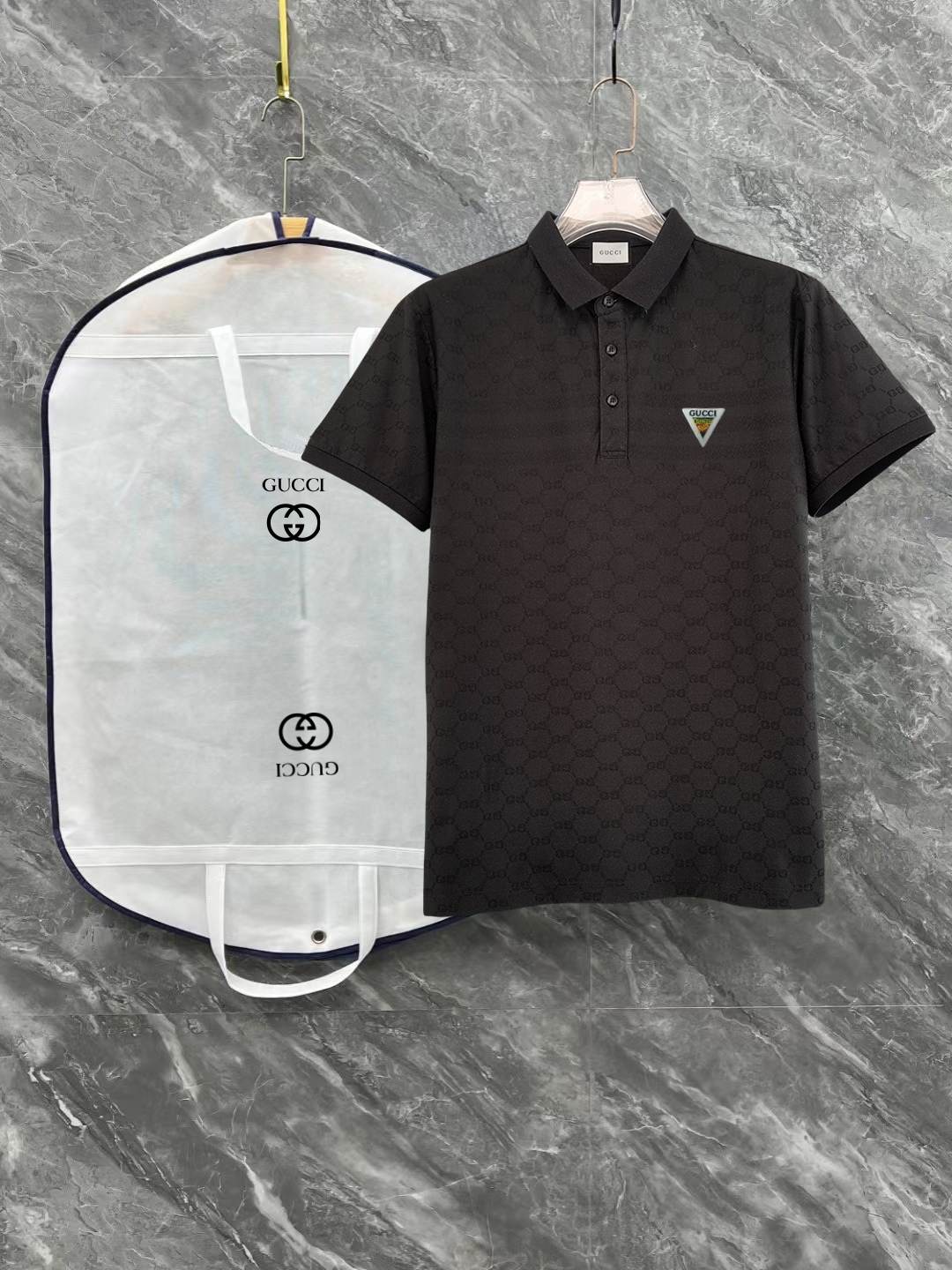 Gucci Logo Jacquard Polo Shirt