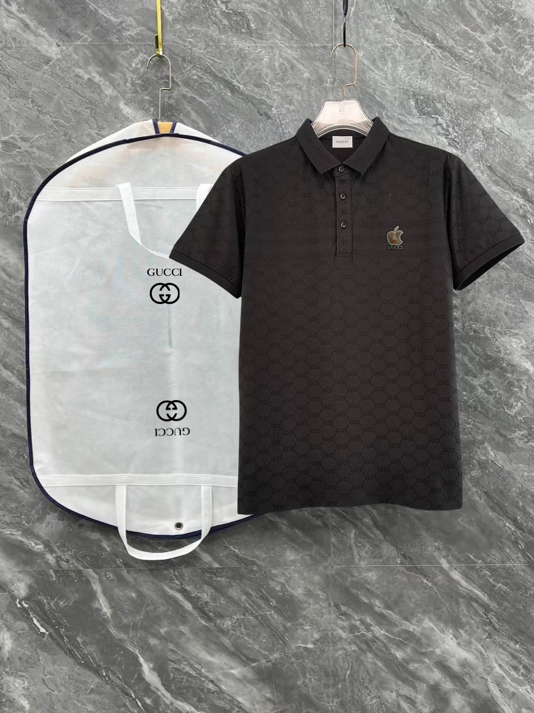 Gucci Logo Jacquard Polo Shirt