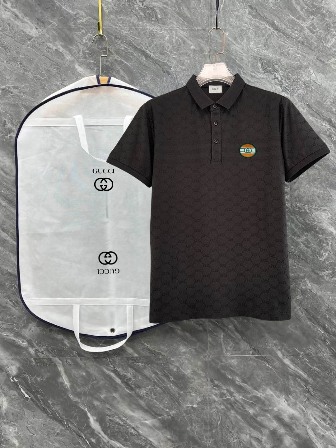 Gucci Logo Jacquard Polo Shirt