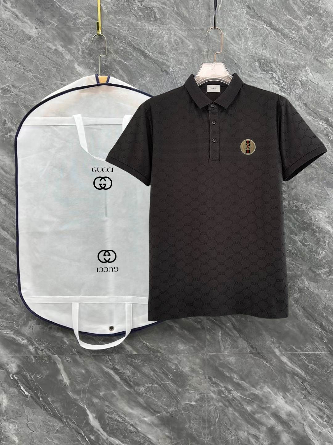 Gucci Logo Jacquard Polo Shirt