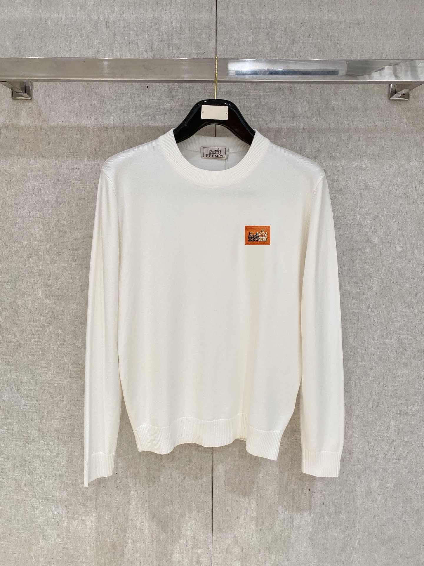 Hermes Embroidered Logo Sweater