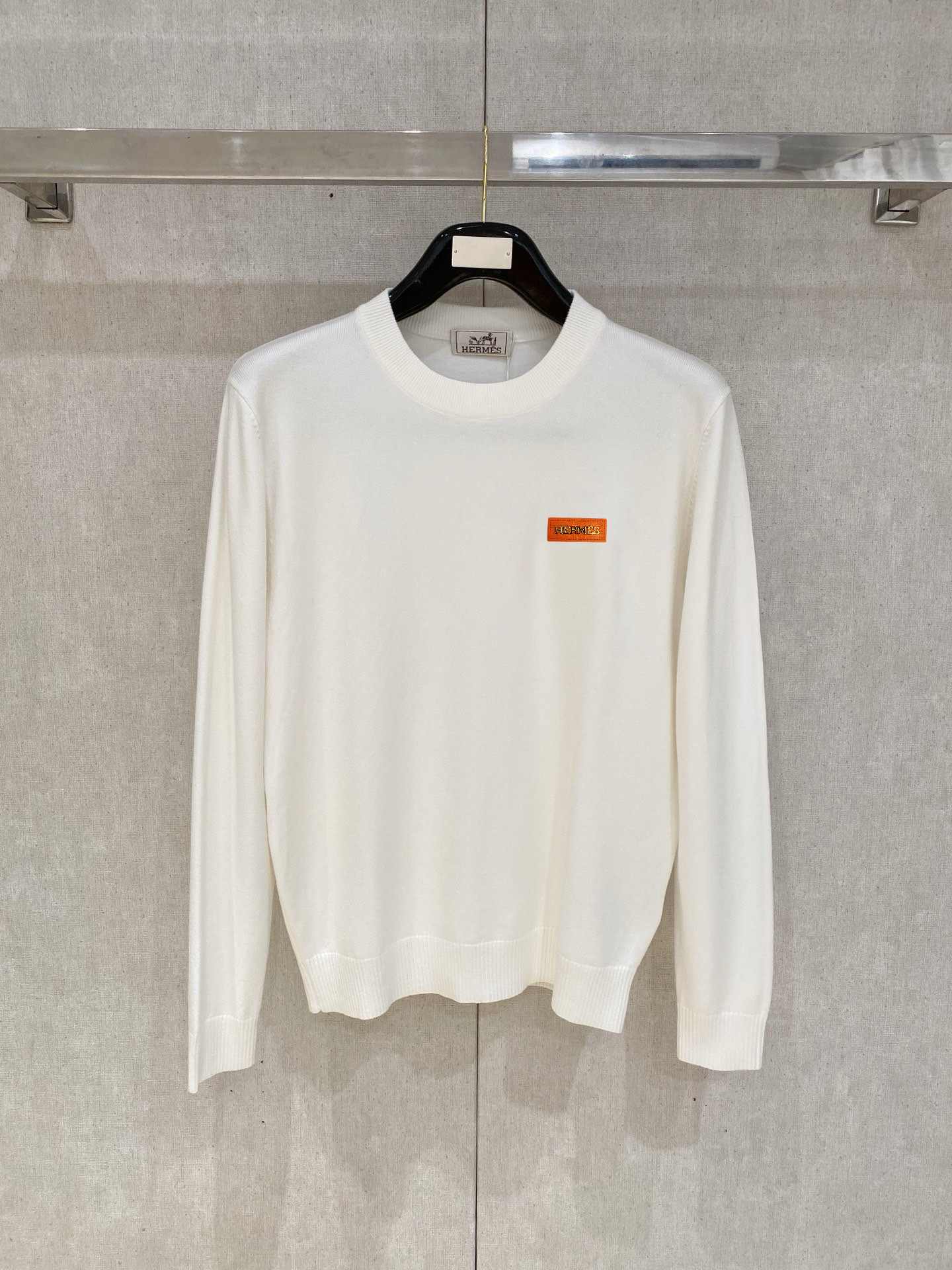 Hermes Embroidered Logo Sweater