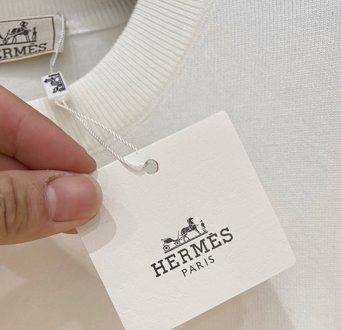 Hermes Embroidered Logo Sweater