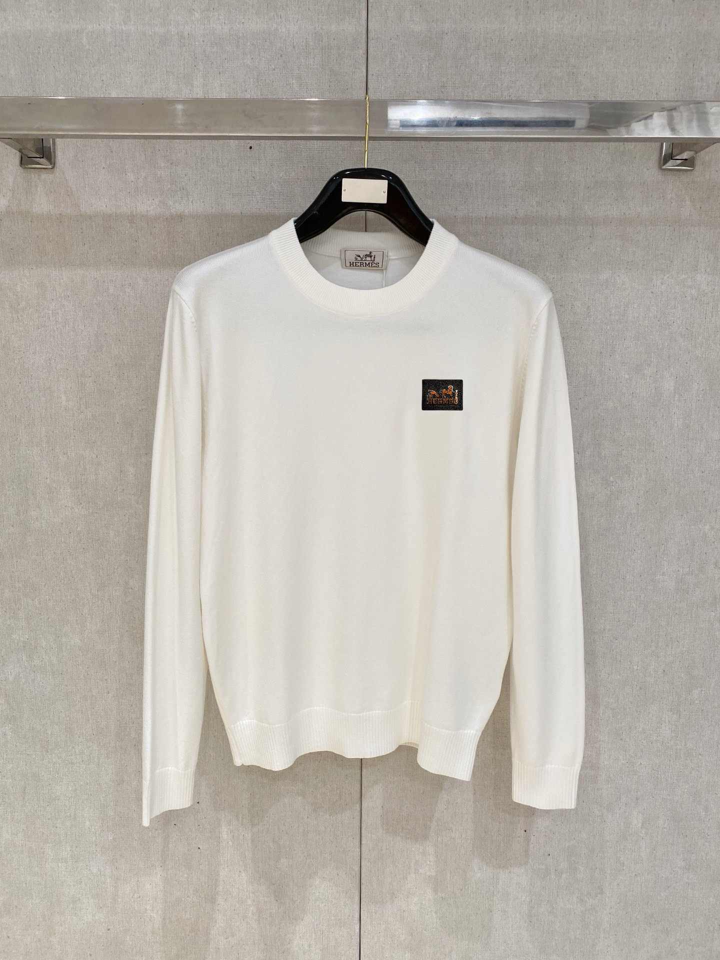 Hermes Embroidered Logo Sweater