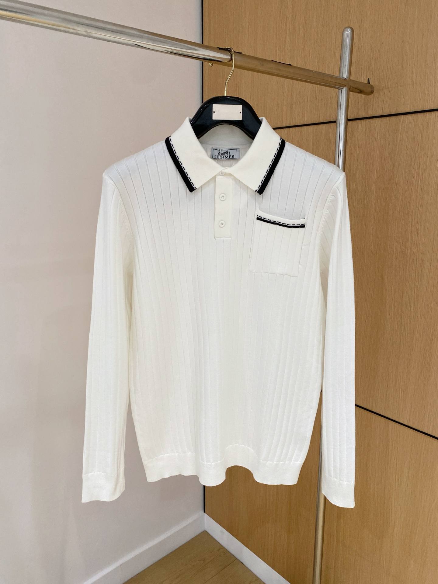 Hermes Embroidered Logo Polo Shirt