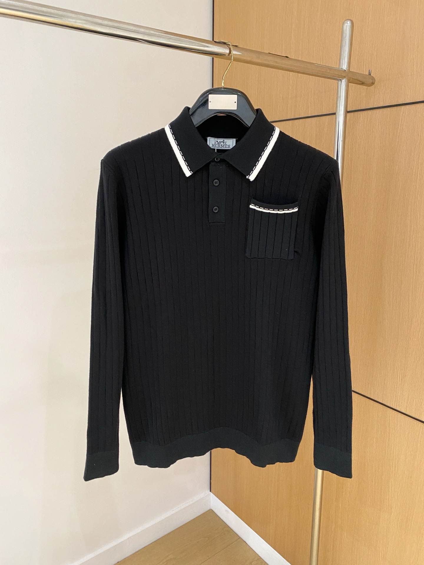 Hermes Embroidered Logo Polo Shirt