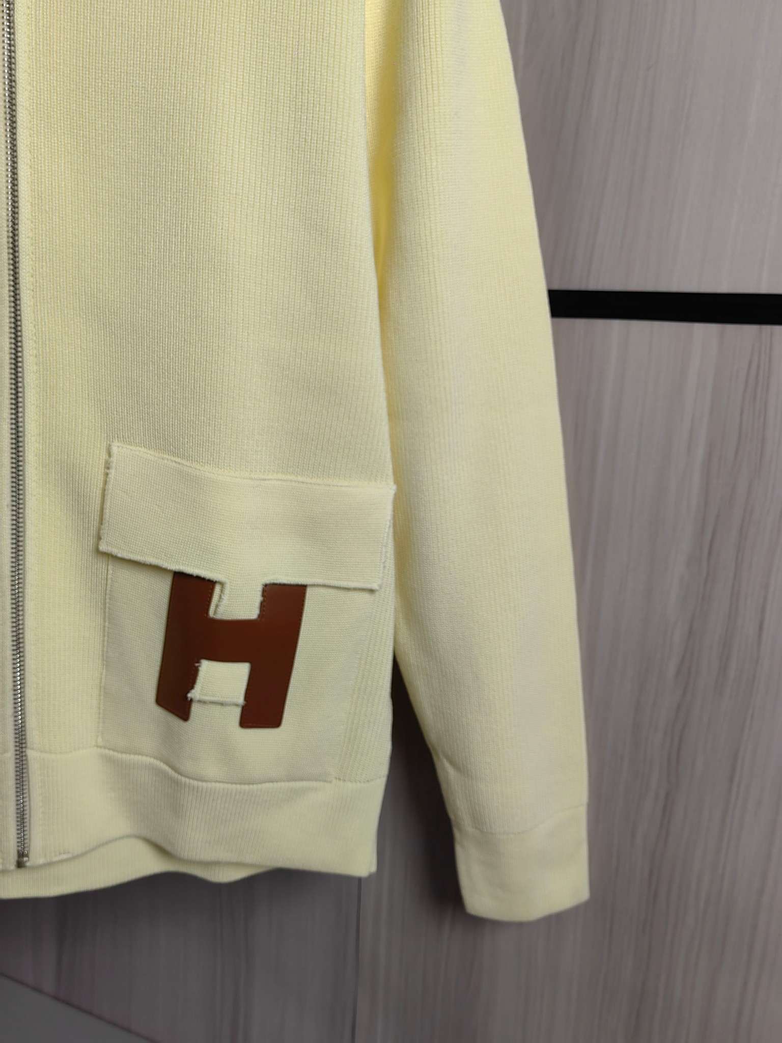 Hermes Knit Wool Coat