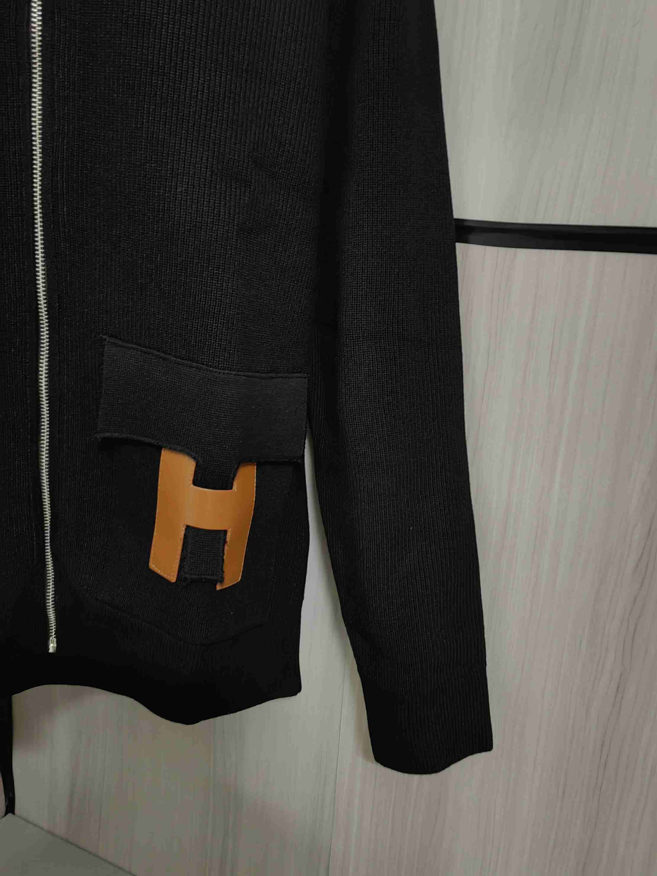 Hermes Knit Wool Coat