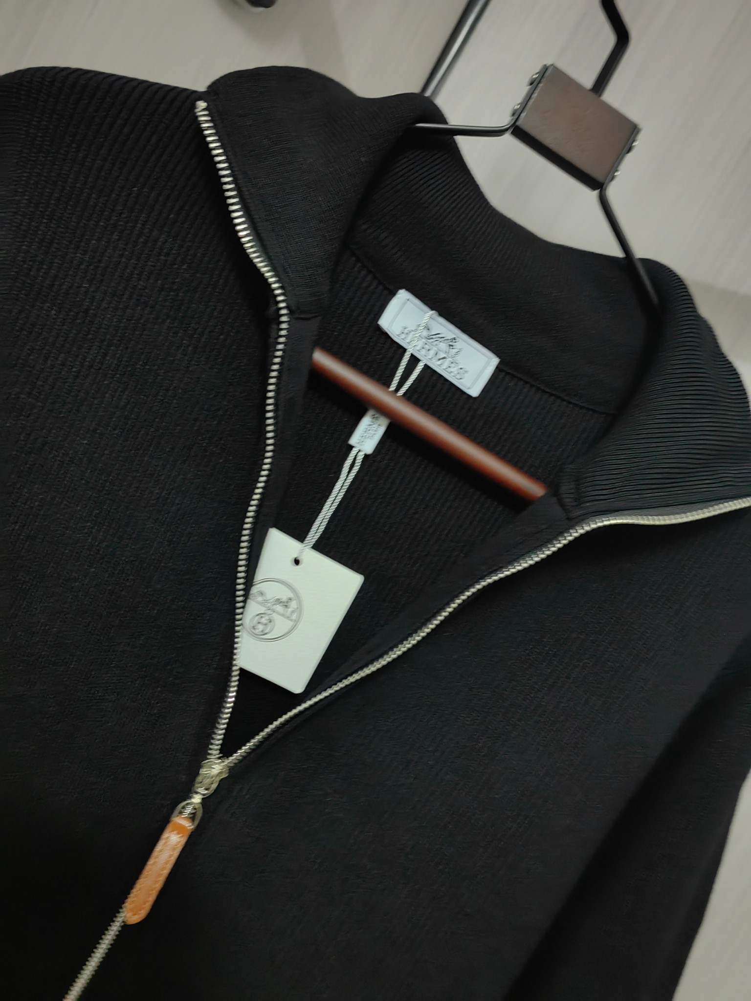 Hermes Knit Wool Coat