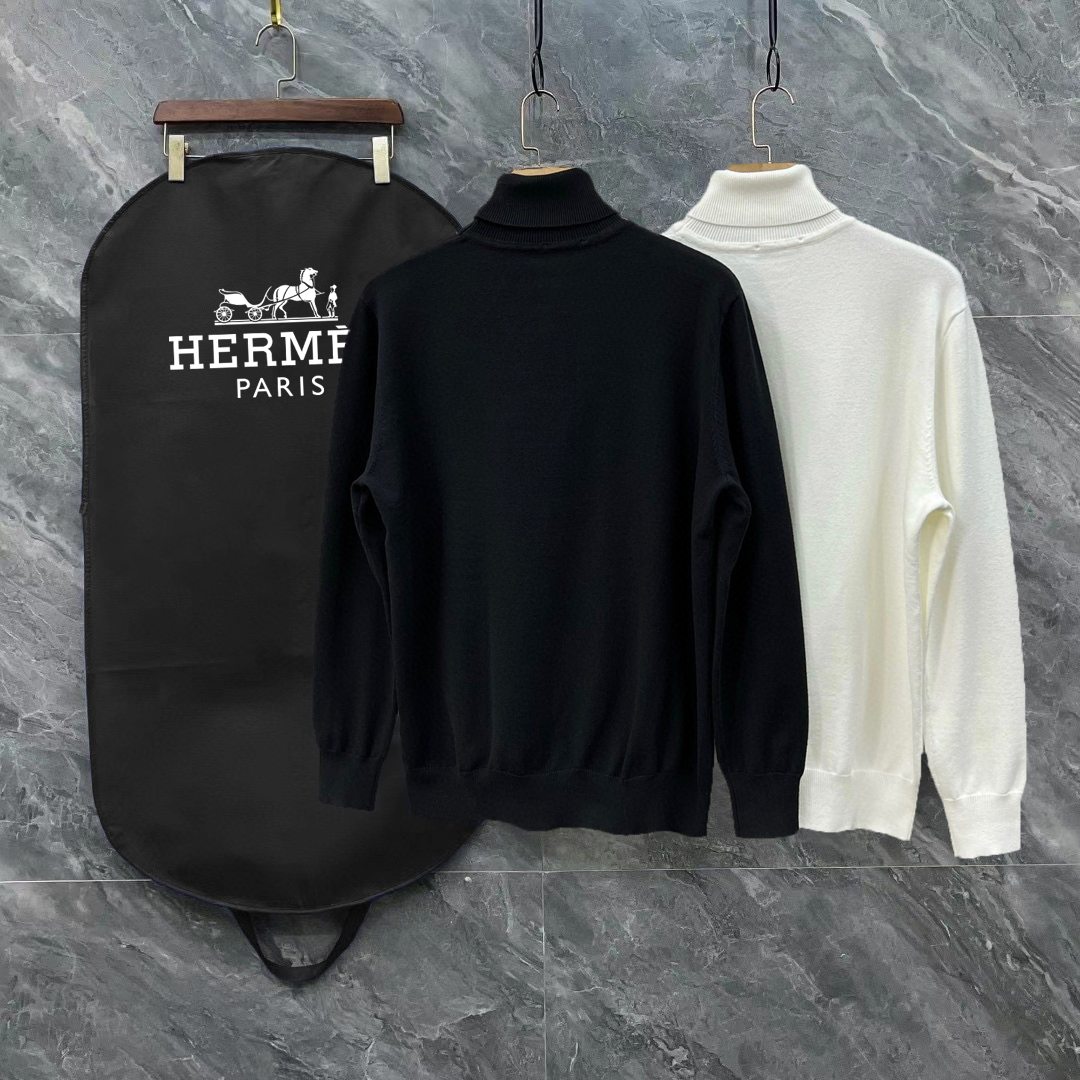 Hermes Logo Wool Sweater